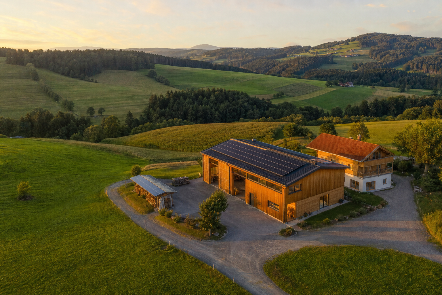 Regionaler Betrieb aus der Luft